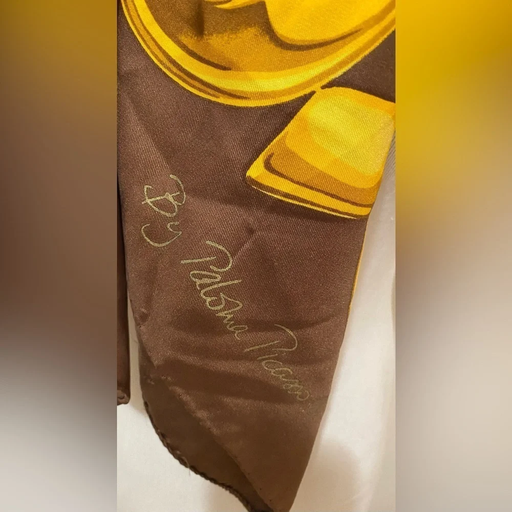 Vintage Paloma Picasso XO silk scarf EUC